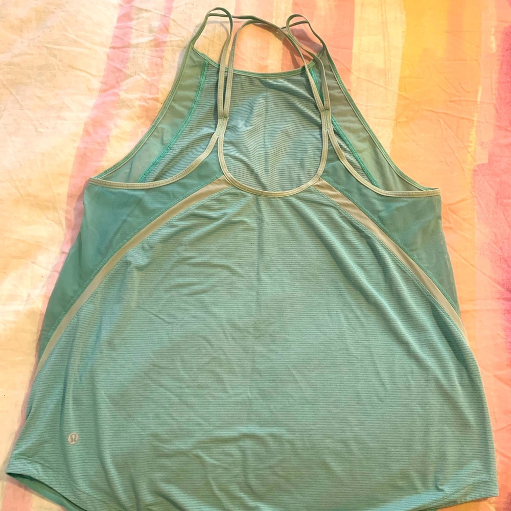 Lululemon light green sheer top